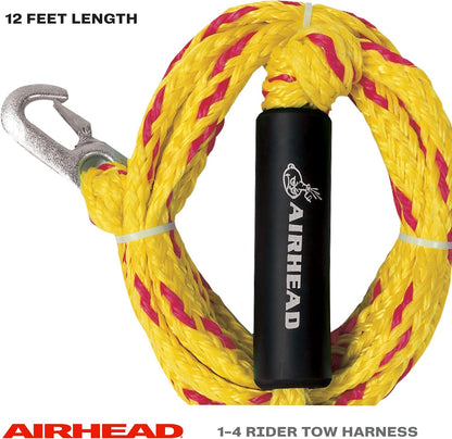 Heavy Duty Boat Tow Harness with Self-Centering Pulley & High-Tensile Tow Rope