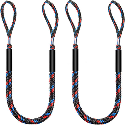 Shock-Absorbing Bungee Dock Line with Quick-Connect Snaps for Boats, Pontoons & Jet Skis