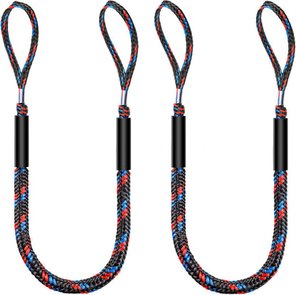 Shock-Absorbing Bungee Dock Line with Quick-Connect Snaps for Boats, Pontoons & Jet Skis