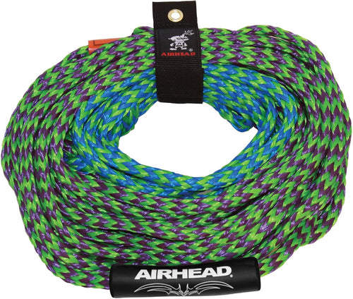 60ft 2-Section Heavy Duty Tow Rope for 1-4 Person Towable Tubes (4100 lbs Break Strength)