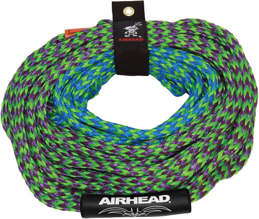 60ft 2-Section Heavy Duty Tow Rope for 1-4 Person Towable Tubes (4100 lbs Break Strength)