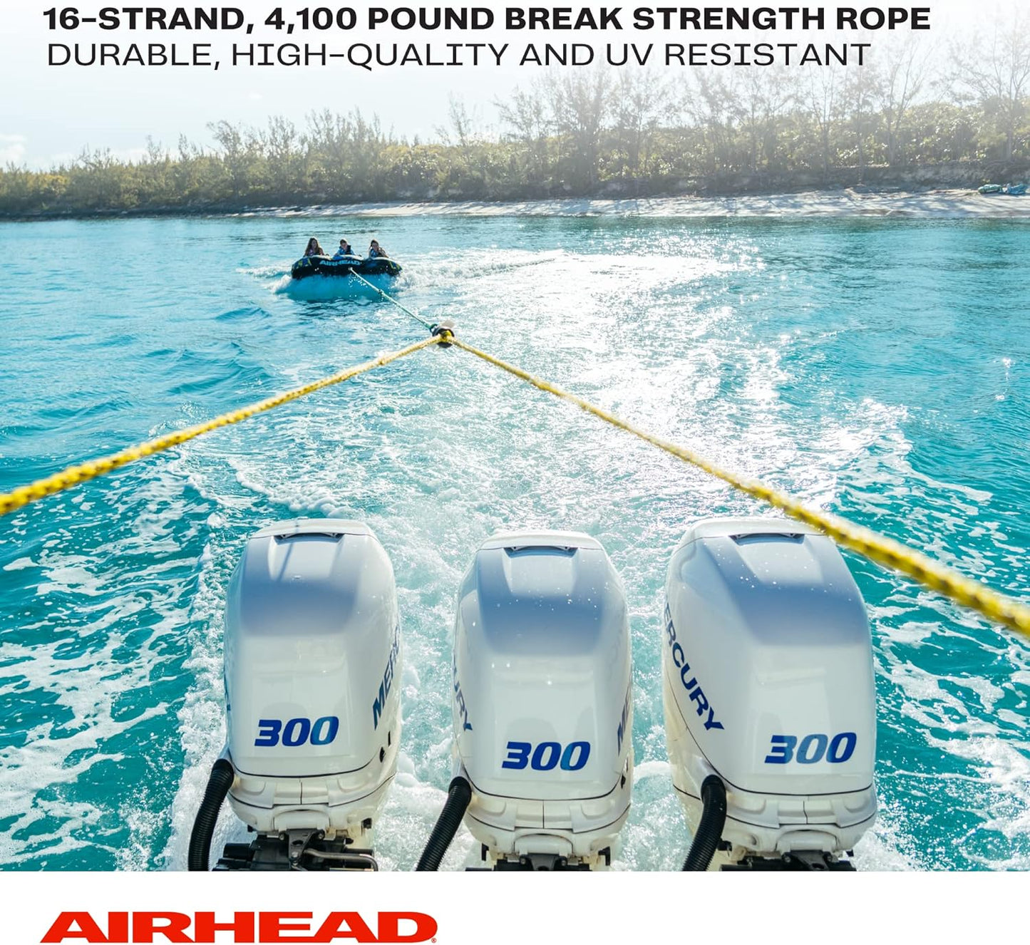 Heavy Duty Boat Tow Harness with Self-Centering Pulley & High-Tensile Tow Rope