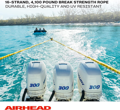 Heavy Duty Boat Tow Harness with Self-Centering Pulley & High-Tensile Tow Rope